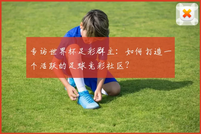 专访世界杯足彩群主：如何打造一个活跃的足球竞彩社区？