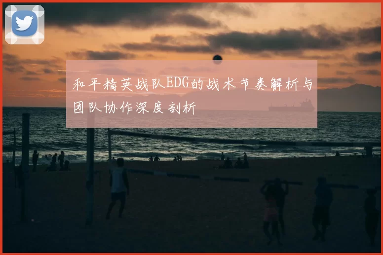 和平精英战队EDG的战术节奏解析与团队协作深度剖析